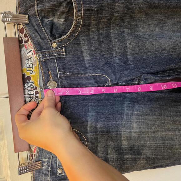 Platinum Jean Women's Dark Wash Bootcut Jeans- Size 10 Long - Picture 6 of 8